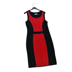 🤩 Amazing form fitting red and black professional dress